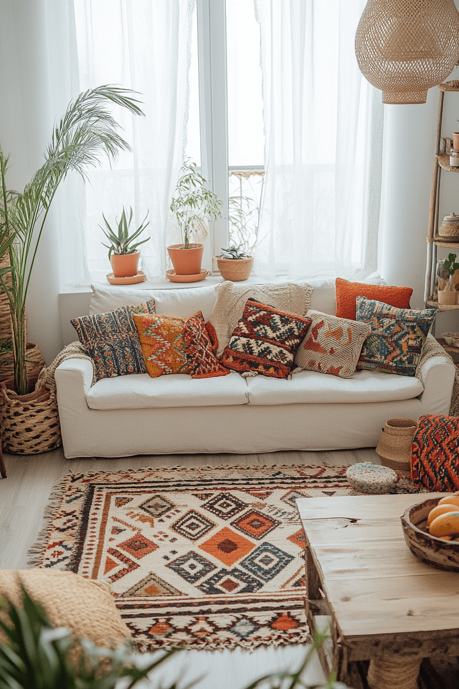boho-wohnzimmer-farben-muster