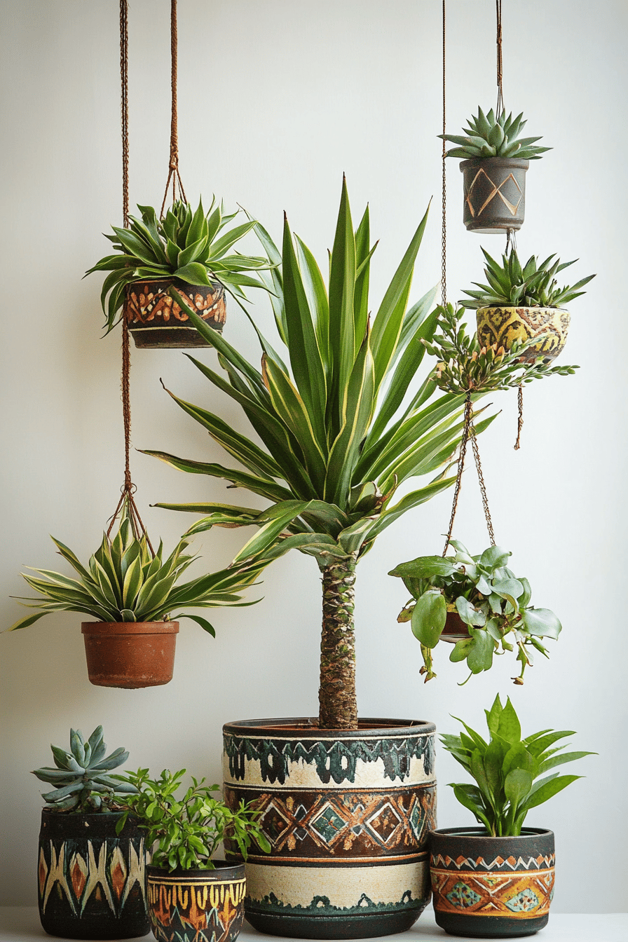 boho-wohnzimmer-pflanzen