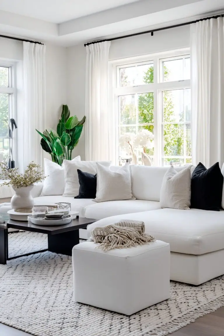 13 moderne Wohnzimmer Ideen in Weiß – stilvolle Looks für puristische ...
