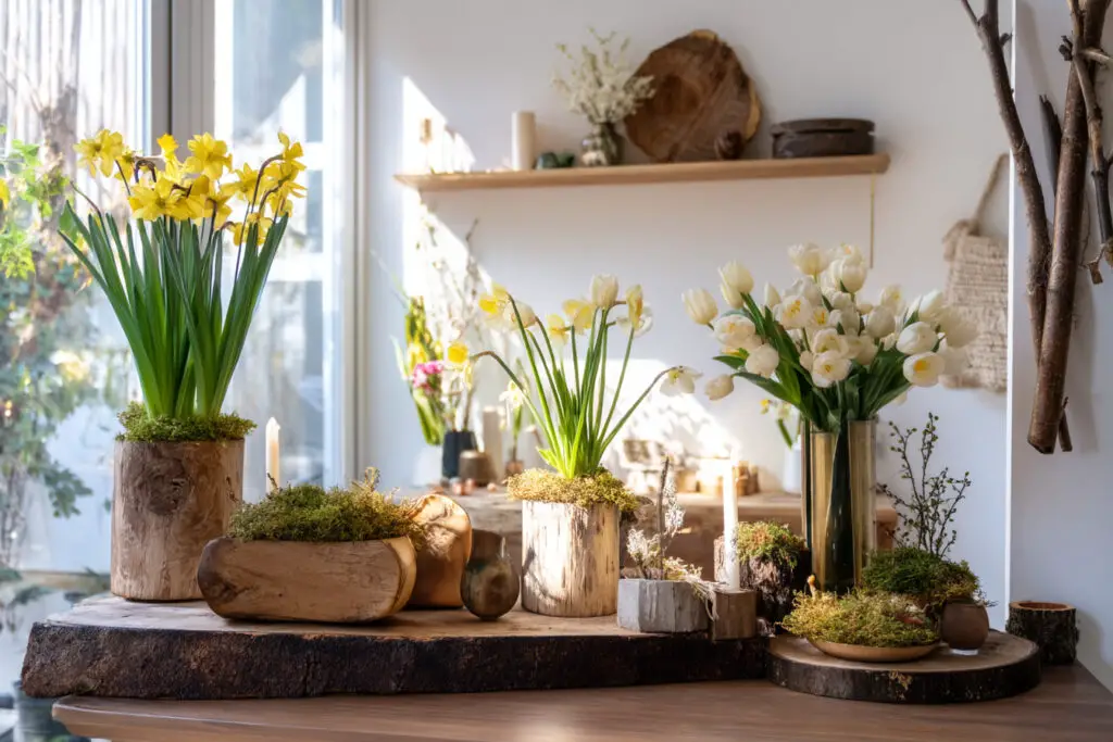 15 rustikale Ideen, wie Frühlingsdeko mit Naturmaterialien Gemütlichkeit ins Zuhause bringt