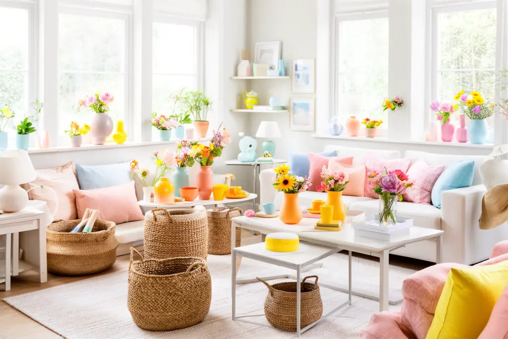 17 kreative Wege, wie sommerliche Deko-Elemente und frische Dekoideen das Wohnzimmer in eine sonnige Wohlfühloase verwandeln