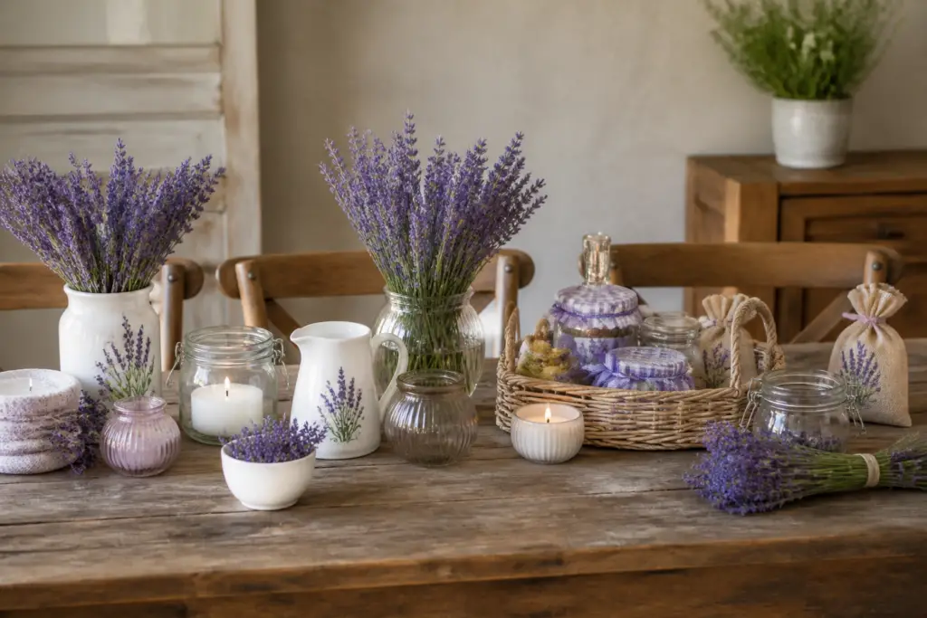 13 charmante Inspirationen für Tischdeko, bei denen Lavendel stilvoll im Mittelpunkt steht
