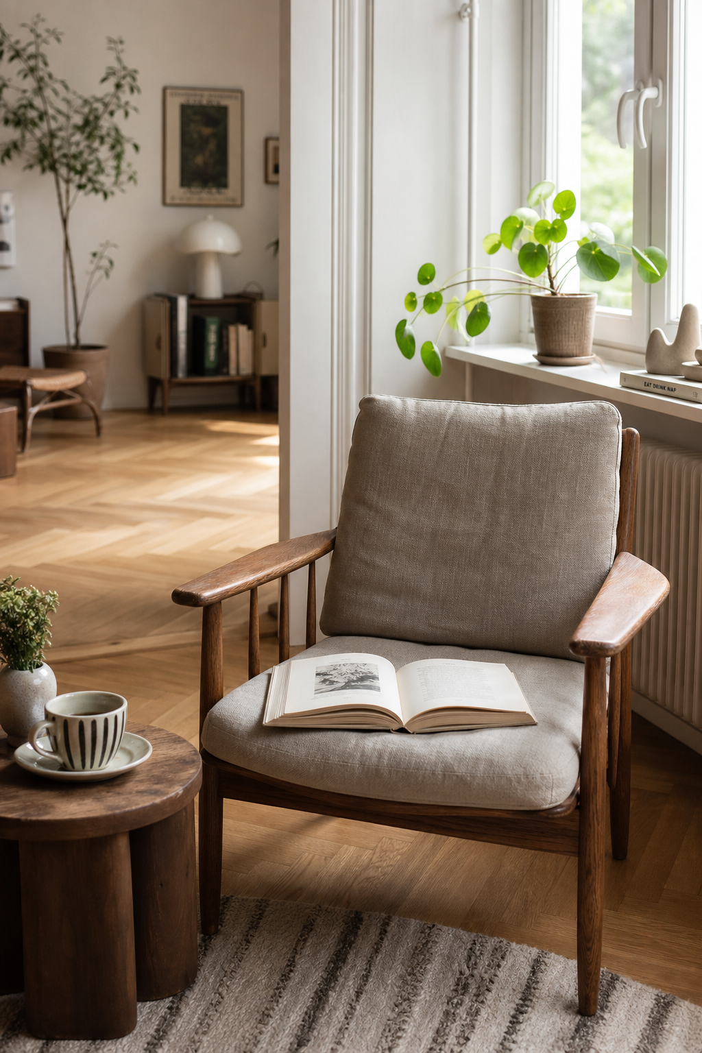 skandinavische-sommerdeko: 6. Offenes Buch und Leseplatz