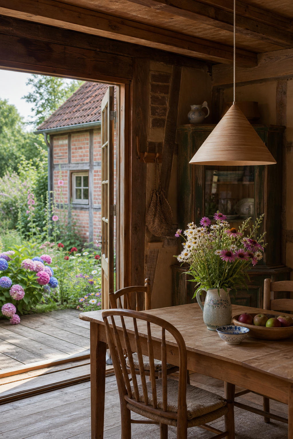 schwedenhaus-innen-ideen: 11. Pendel aus Holz