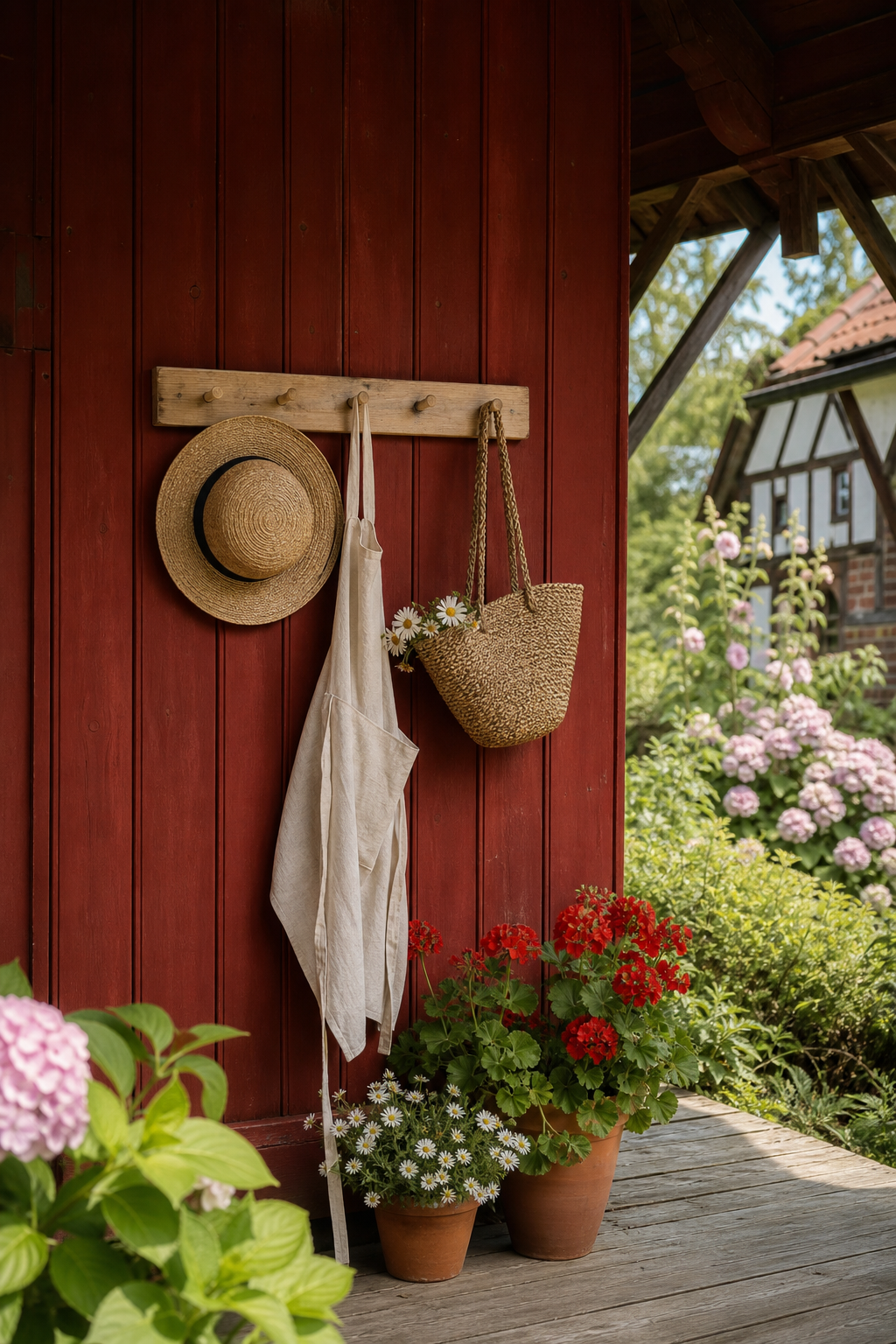 schwedenhaus-veranda-landhaus: 13. Hakenleiste im Eingangsbereich