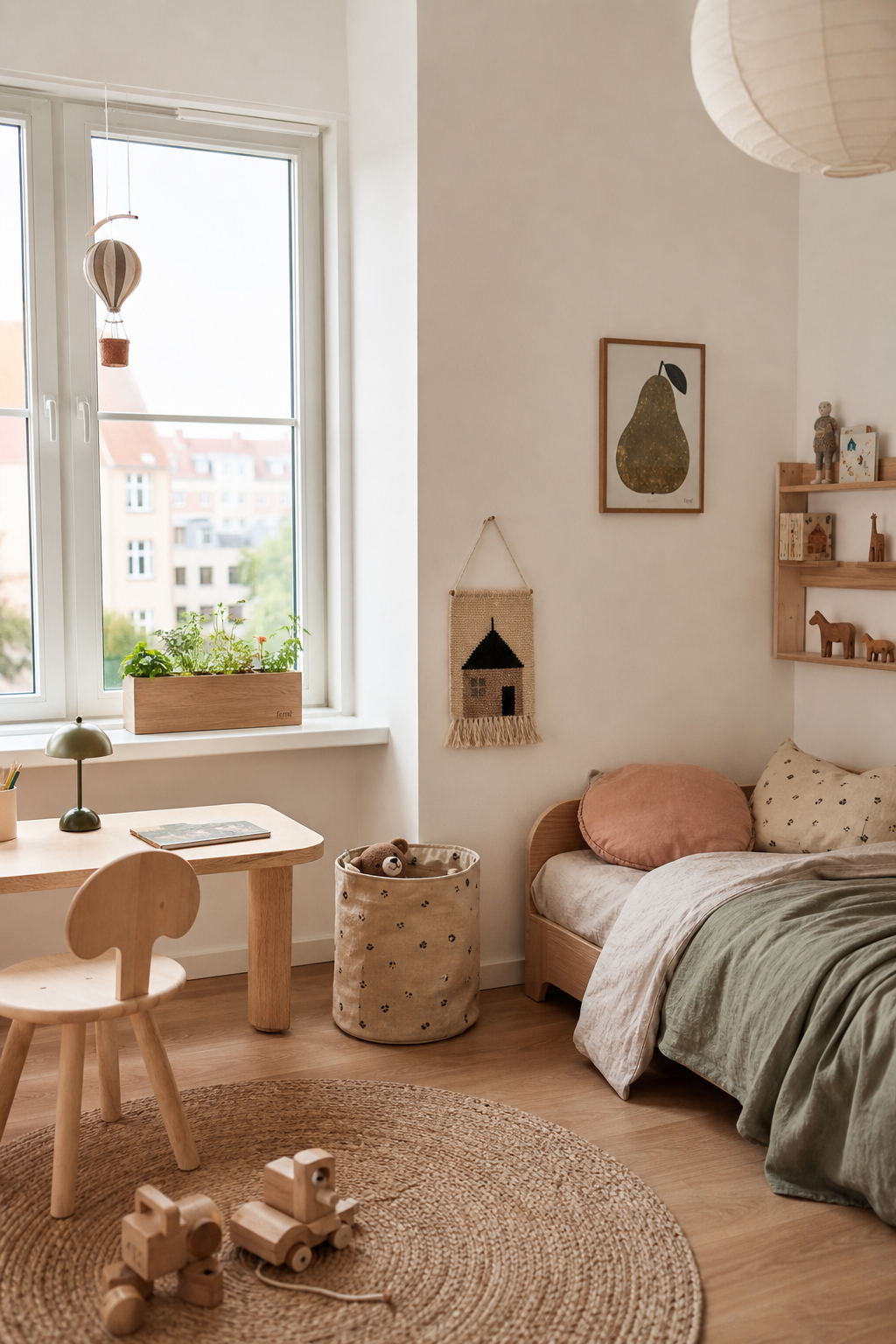 skandinavisches-kinderzimmer-ideen: 15. Mini-Pflanzkasten zum Beobachten