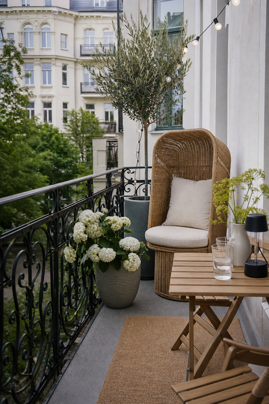 skandinavischer-balkon: 16. Mini-Strandkorb für Norddeutsch-Feeling