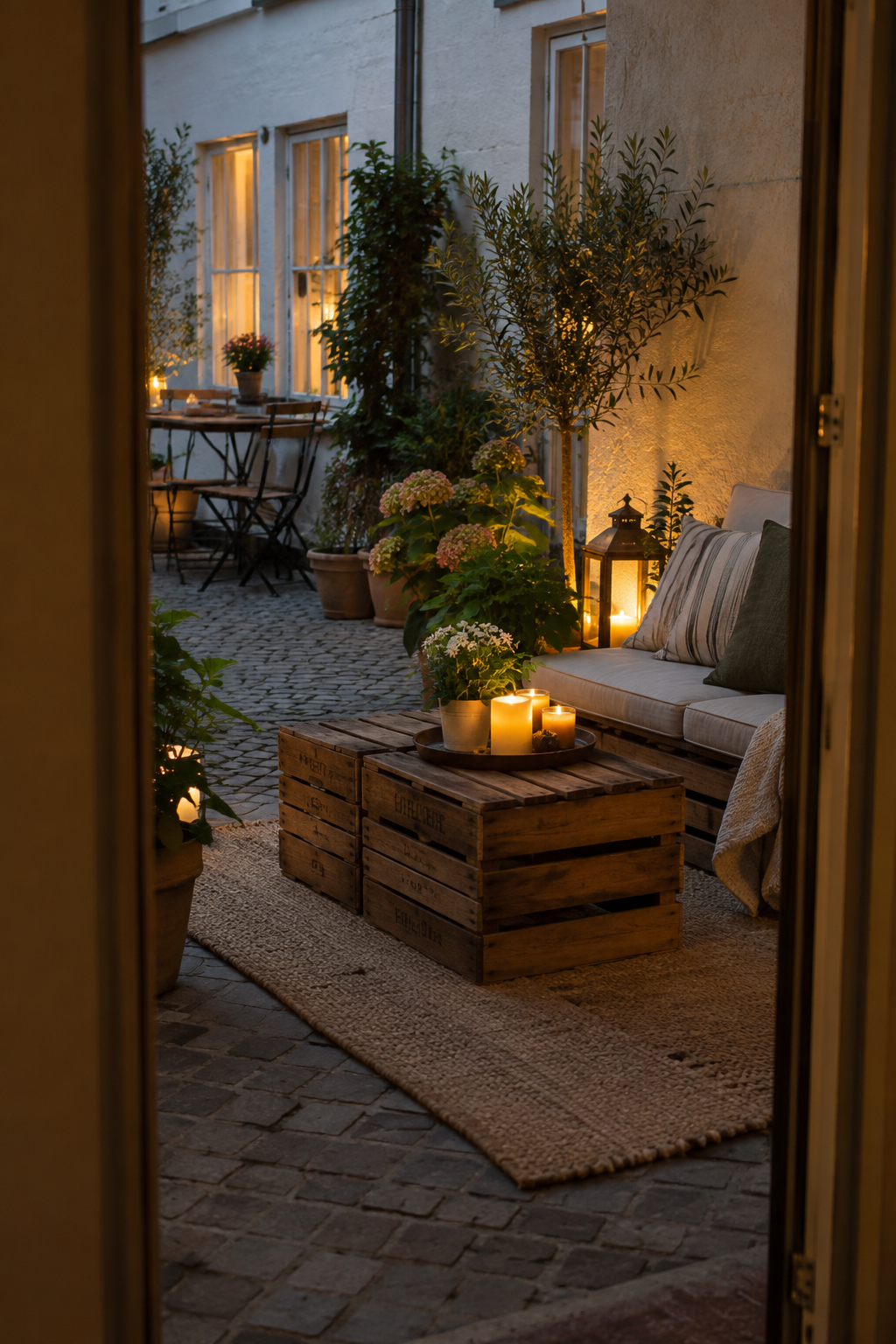 Upcycling Holzkisten als Hofbasis