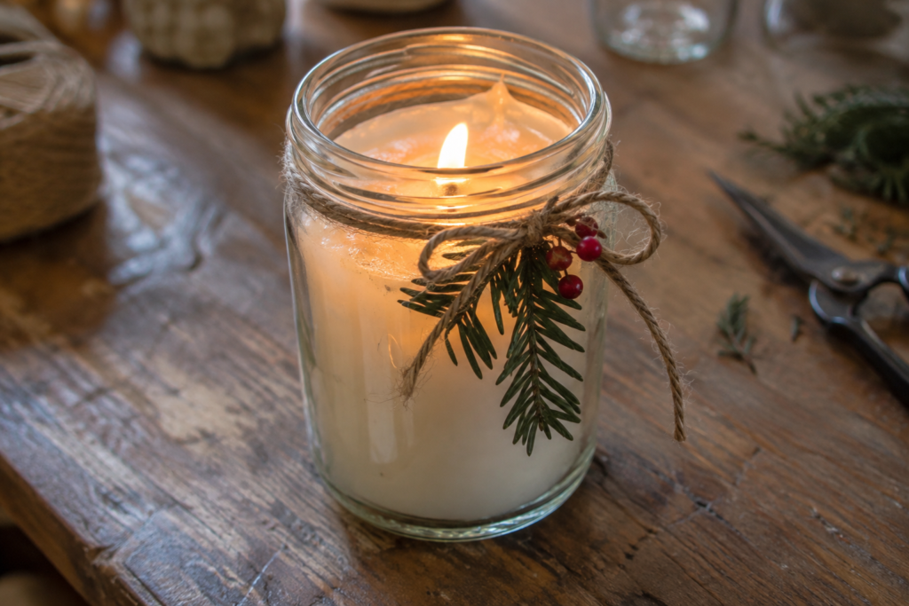 Kerzen im Glas zu Weihnachten selber machen: 14 einfache Ideen für dein Zuhause