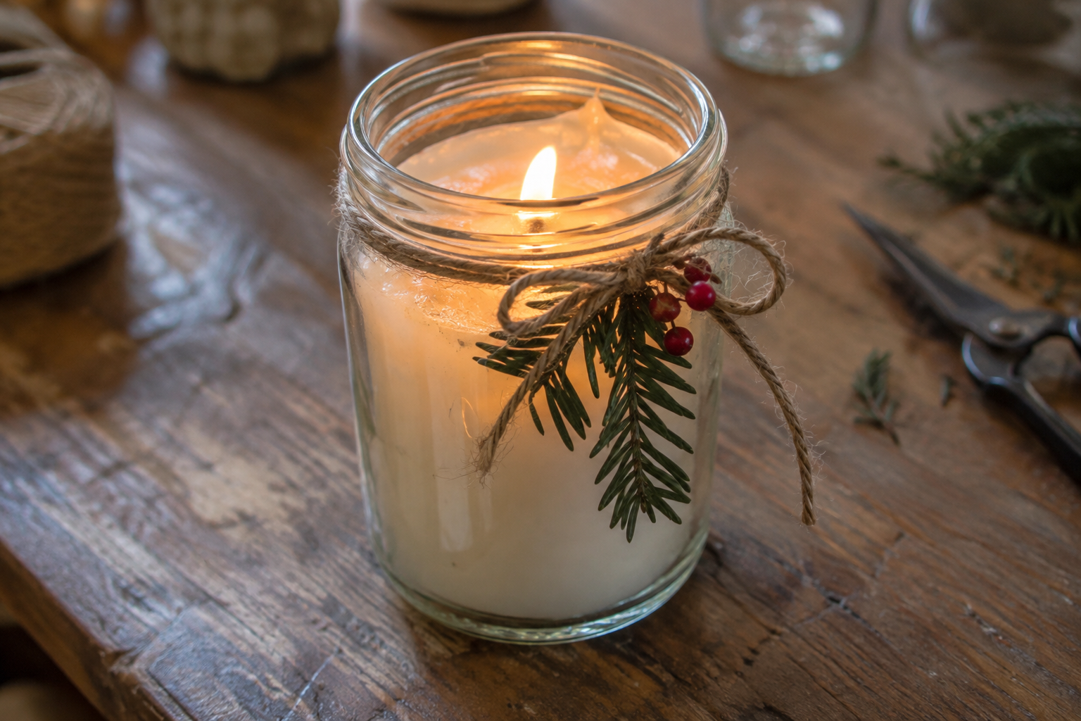 Kerzen im Glas zu Weihnachten selber machen: 14 einfache Ideen für dein Zuhause
